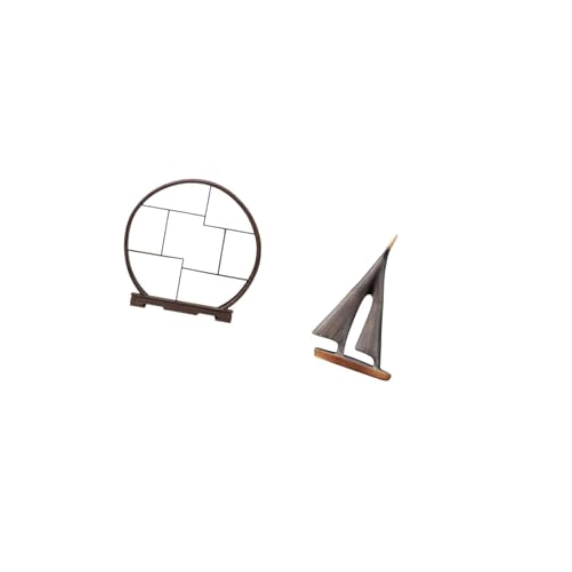 Wooden Sailing Display Stand Organizer, Antique Shelf Decor